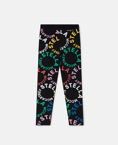 Leggings con Logo Circolare, Donna, , Taglia: 10 - Stella McCartney - Modalova