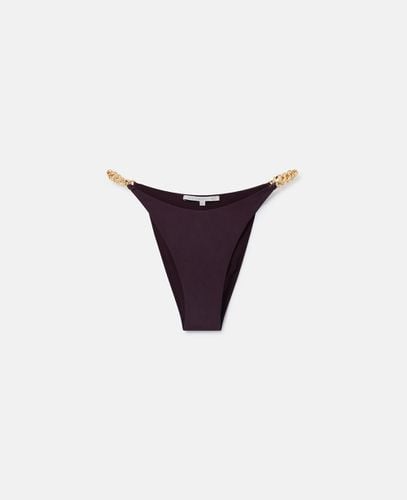 Slip bikini a V con catena Falabella, Donna, , Taglia: L - Stella McCartney - Modalova