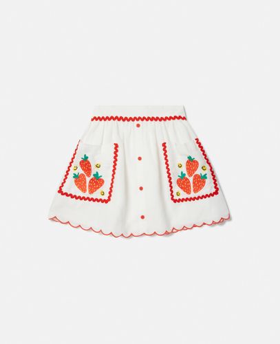 Strawberry Embroidered Scalloped Trim Skirt, Woman, /, Size: 3 - Stella McCartney - Modalova