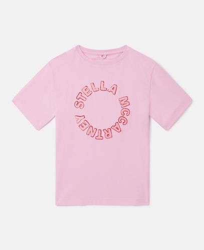 Medallion Logo T-Shirt, Woman, , Size: 2 - Stella McCartney - Modalova