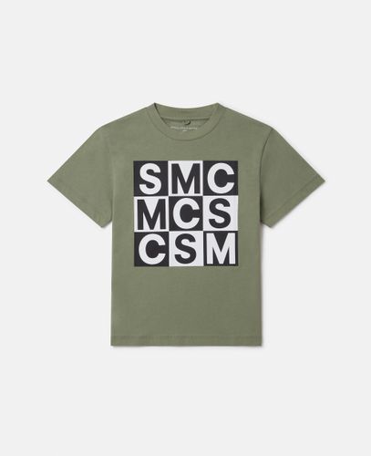 T-Shirt mit Logo-Motiv, Frau, , Größe: 4 - Stella McCartney - Modalova