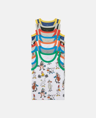 Pack of Farmyard Print Vests, , Size: 8 - Stella McCartney - Modalova