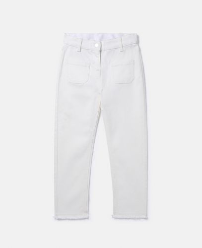 Patch Pocket Straight Leg Jeans, Donna, , Taglia: 10 - Stella McCartney - Modalova