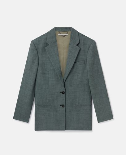 Blazer oversize in lana Mouline, Donna, , Taglia: 38 - Stella McCartney - Modalova