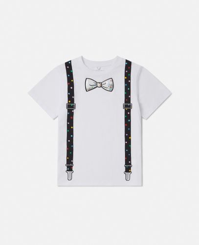 Bowtie and Braces Graphic T-Shirt, Woman, , Size: 5 - Stella McCartney - Modalova