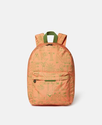 Lettering Print Backpack, Woman - Stella McCartney - Modalova