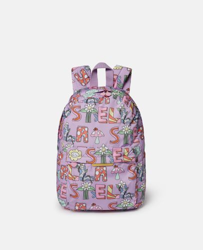 Stella Woodland Lettering Backpack, Woman - Stella McCartney - Modalova