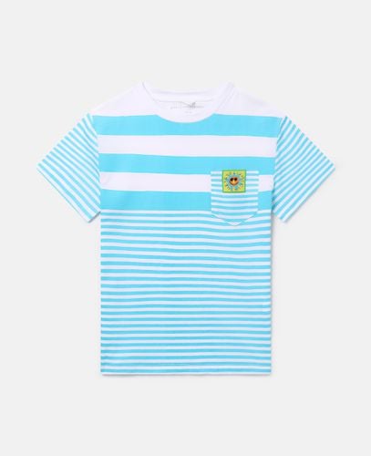 Sunshine Motif Striped T-Shirt, Donna, , Taglia: 5 - Stella McCartney - Modalova