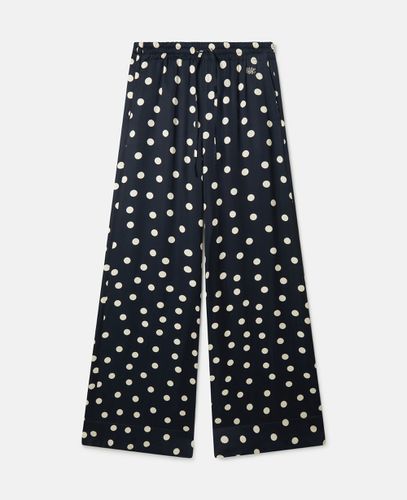 Pantaloni a gamba larga a pois, Donna, , Taglia: 40 - Stella McCartney - Modalova