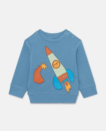 Sweatshirt mit Weltraum-Print, Frau, , Größe: 9m - Stella McCartney - Modalova