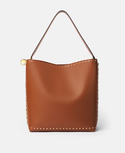 Frayme Tote Bag aus genarbtem Alter Mat mit Nietenbesatz, Frau - Stella McCartney - Modalova