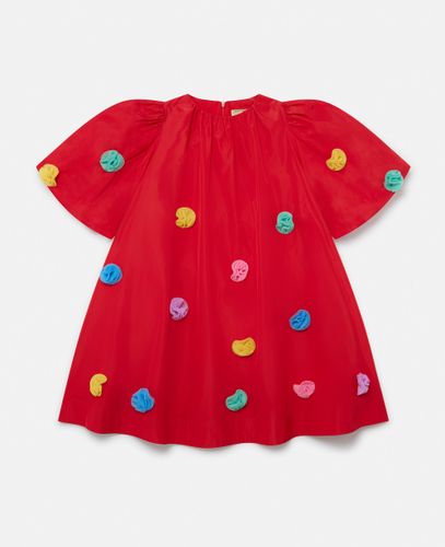 Kurzarm-Kleid mit flauschigen Quasten, Frau, , Größe: 4 - Stella McCartney - Modalova