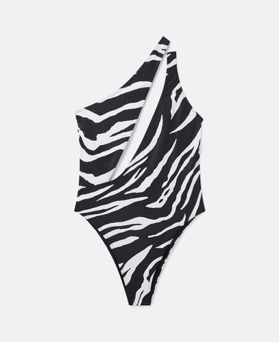 Zebra Print Cut-Out Swimsuit, Woman, /, Size: L - Stella McCartney - Modalova