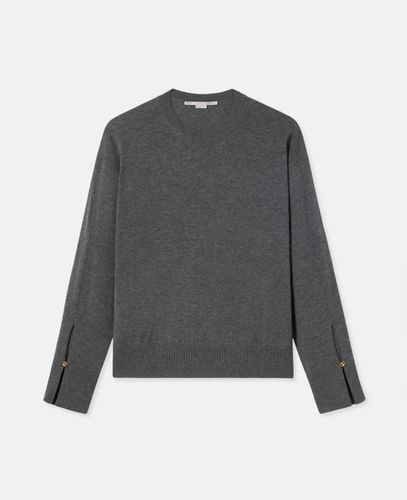 Stella Iconics Pullover mit geschlitzten Manschetten, Frau, , Größe: M - Stella McCartney - Modalova