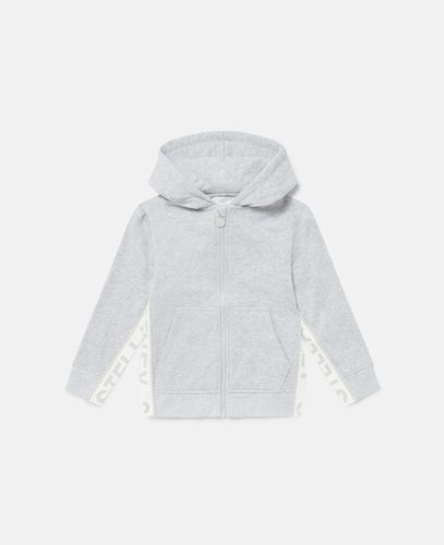 Sweatshirt mit Logo-Grafik, Kapuze und Reissverschluss, Frau, , Größe: 8 - Stella McCartney - Modalova