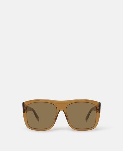 Straight-Edge Square Sunglasses, Woman - Stella McCartney - Modalova