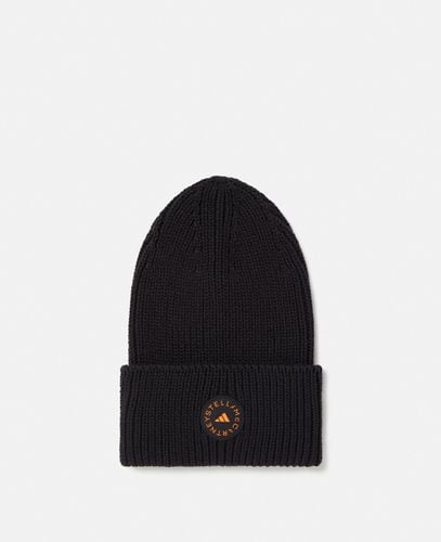 Logo Ribbed Beanie, Woman, / - Stella McCartney - Modalova