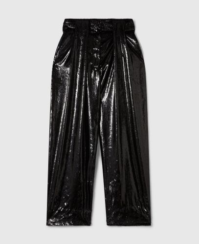 Slouchy Panelled Velvet Trousers, Woman, , Size: 38 - Stella McCartney - Modalova