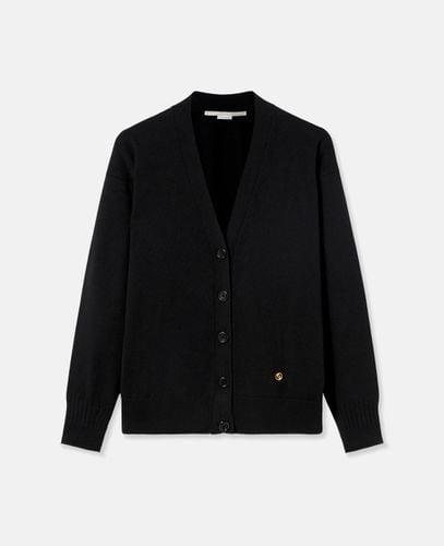 Cardigan a Maniche Lunghe con Scollo Rotondo, Donna, , Taglia: M - Stella McCartney - Modalova