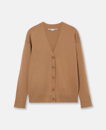 Cardigan a Maniche Lunghe con Scollo Rotondo, Donna, , Taglia: L - Stella McCartney - Modalova