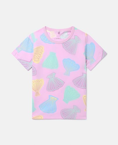 T-shirt con stampa di conchiglie, Donna, , Taglia: 8 - Stella McCartney - Modalova