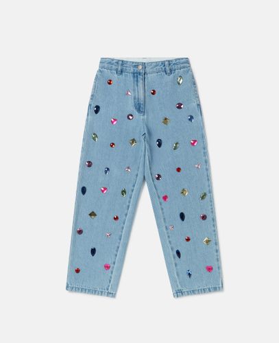 Jewel Embroidered Denim Jeans, , Size: 14 - Stella McCartney - Modalova