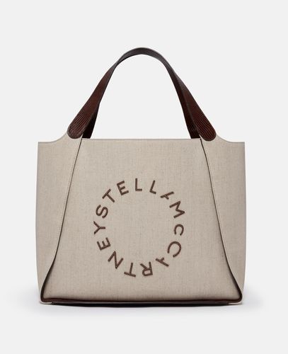 Grosse Tote Bag mit Logo, Frau - Stella McCartney - Modalova
