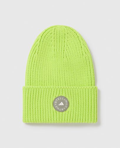 Logo Ribbed Beanie, Woman, / - Stella McCartney - Modalova