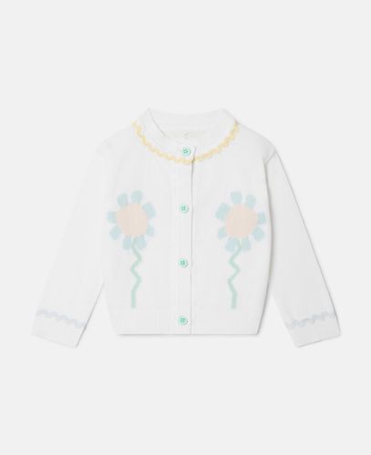 Graphic Flower Cardigan, Donna, , Taglia: 5 - Stella McCartney - Modalova