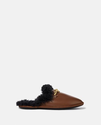 Ryder Backless Vegan Plush Teddy-Lined Loafers, Woman, , Size: 40 - Stella McCartney - Modalova