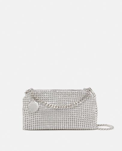 Borsa a Spalla Falabella in Rete con Cristalli, Donna - Stella McCartney - Modalova