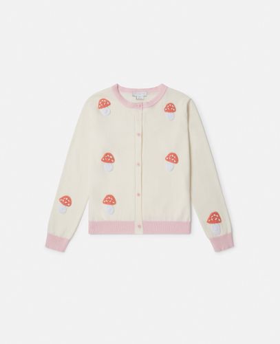 Toadstool Knitted Crewneck Cardigan, , Size: 5 - Stella McCartney - Modalova