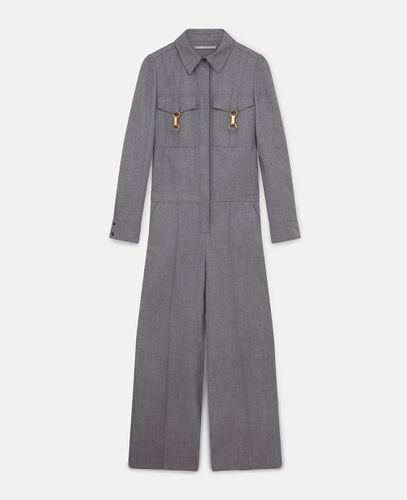 Clasp-Embellished Wool Jumpsuit, Woman, , Size: 44 - Stella McCartney - Modalova