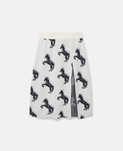 Gonna jacquard Pixel Horse, Donna, , Taglia: M - Stella McCartney - Modalova