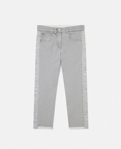 Denim-Jeans mit Logo-Streifen, Frau, , Größe: 12 - Stella McCartney - Modalova
