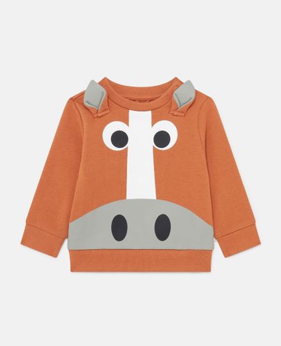 Horse Graphic Sweatshirt, Woman, , Size: 24m - Stella McCartney - Modalova