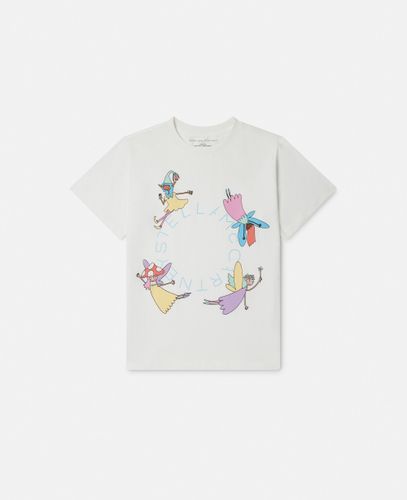 Fairies Print Crewneck T-Shirt, , Size: 3 - Stella McCartney - Modalova
