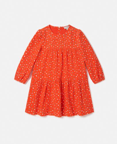 Langarm-Kleid mit Blumenmuster, Frau, , Größe: 3 - Stella McCartney - Modalova