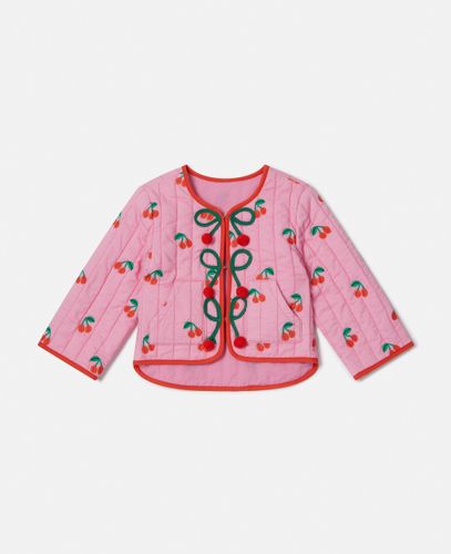 Giacca Trapuntata con Stampa Ciliegie, Donna, , Taglia: 6m - Stella McCartney - Modalova