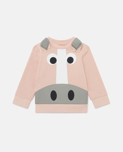 Horse Graphic Sweatshirt, Woman, , Size: 18m - Stella McCartney - Modalova