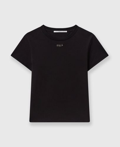 Logo Charm T-Shirt, Woman, , Size: XS - Stella McCartney - Modalova