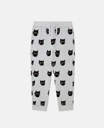 Spooky Cat Pattern Joggers, Woman, , Size: 5 - Stella McCartney - Modalova