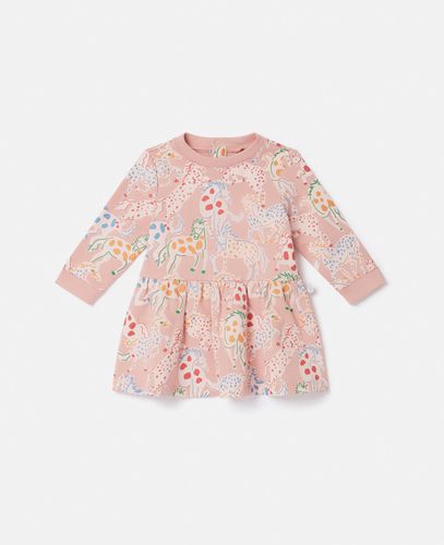 Langarm-Kleid mit Pferde-Print, Frau, , Größe: 12m - Stella McCartney - Modalova