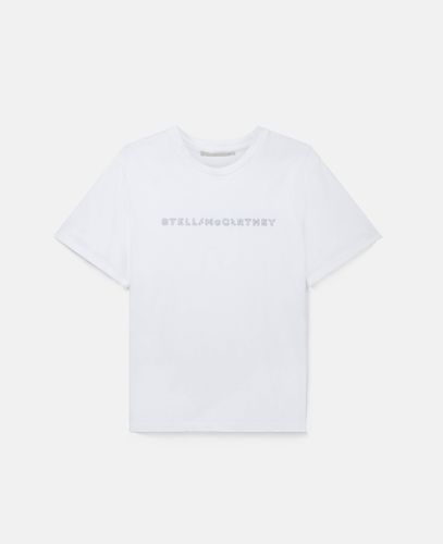 T-shirt oversize in cotone con grafica, Donna, , Taglia: S - Stella McCartney - Modalova