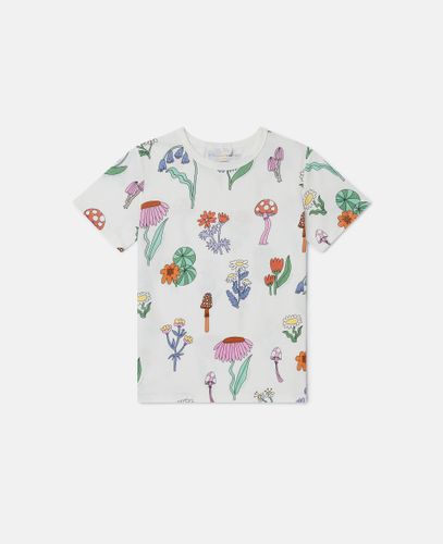 Woodland Print Crewneck T-Shirt, , Size: 5 - Stella McCartney - Modalova