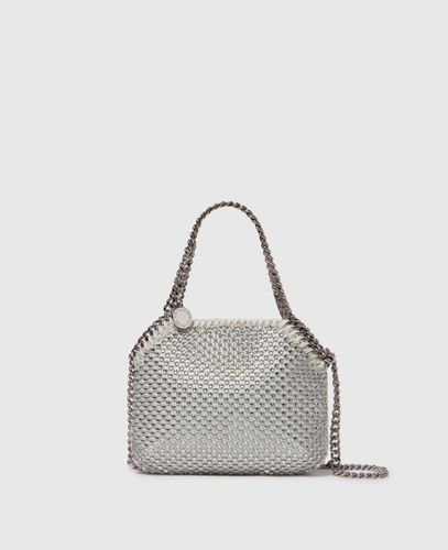 Borsa tote mini Falabella in rete con cristalli senza piombo, Donna - Stella McCartney - Modalova