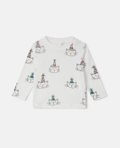 Cats Print Sweatshirt, , Size: 9m - Stella McCartney - Modalova