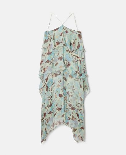 Neckholder-Kleid aus Seidenchiffon mit Lady Garden Print, Frau, /, Größe: 40 - Stella McCartney - Modalova