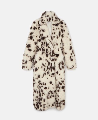 Appaloosa Print Long Teddy Coat, Woman, , Size: 40 - Stella McCartney - Modalova