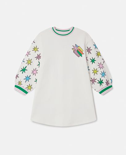 Abito Felpa con Stelle Luminose, Donna, , Taglia: 10 - Stella McCartney - Modalova